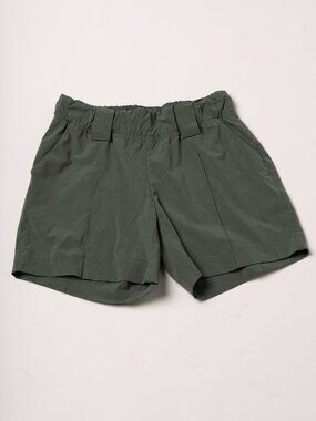 Athleta Women's Destination Shorts Size 0 Green Stretch Waist Athleisure